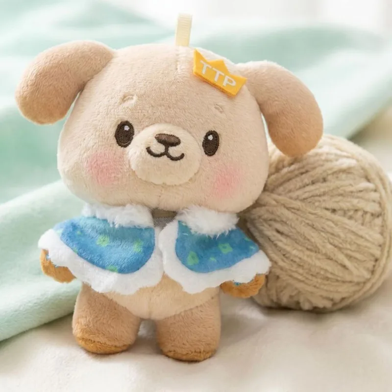 Фото Плюшевая кукла DMD CP Teeteepor BokBear, 10 см, милая мягкая игрушка, хлопковая кукла-подвеска, брелок, плюшевый брелок-собачка в плаще, подарок для фанатов №3