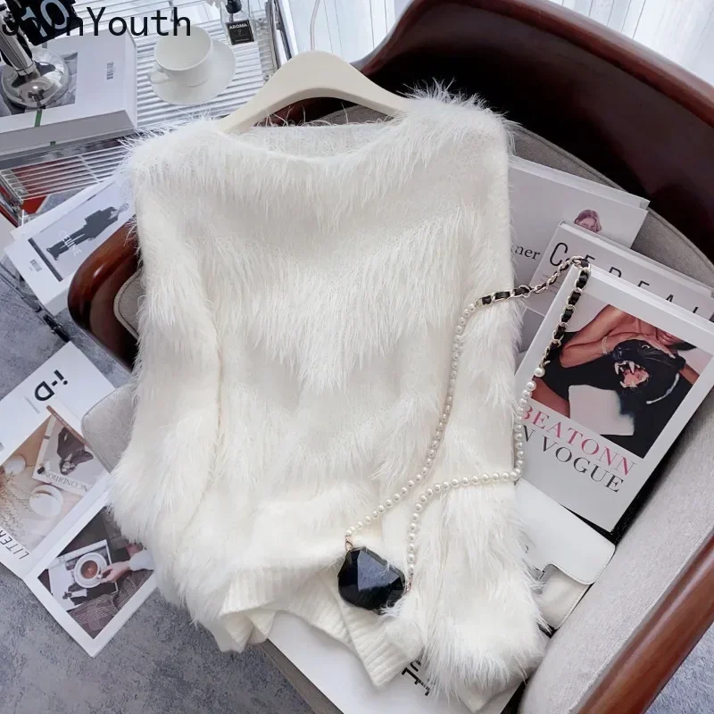 Элегантные пуловеры Женская осенне-зимняя одежда Повседневный корейский