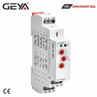 geya multifunction timer relay 12v 24v 220v adjustable 10 functions 10 time ranges with ce cb certificate
