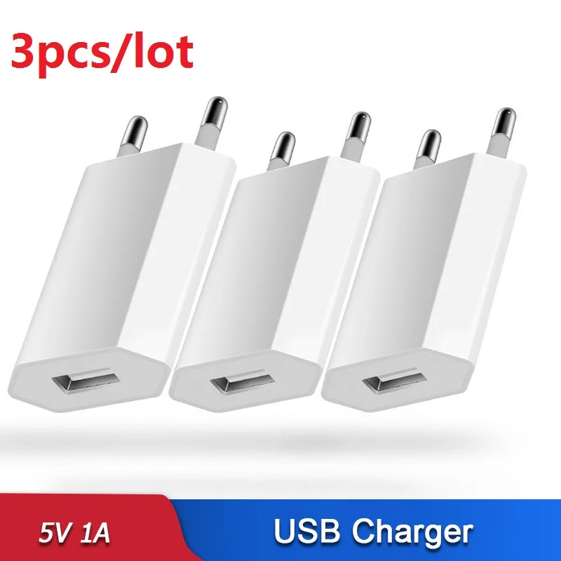 3Pcs/lot EU US Plug USB Wall Charger  Micro Type c Usb Charging Cable For Samsung S10 S20 S8 htc Huawei Android phone 6 7 8 x