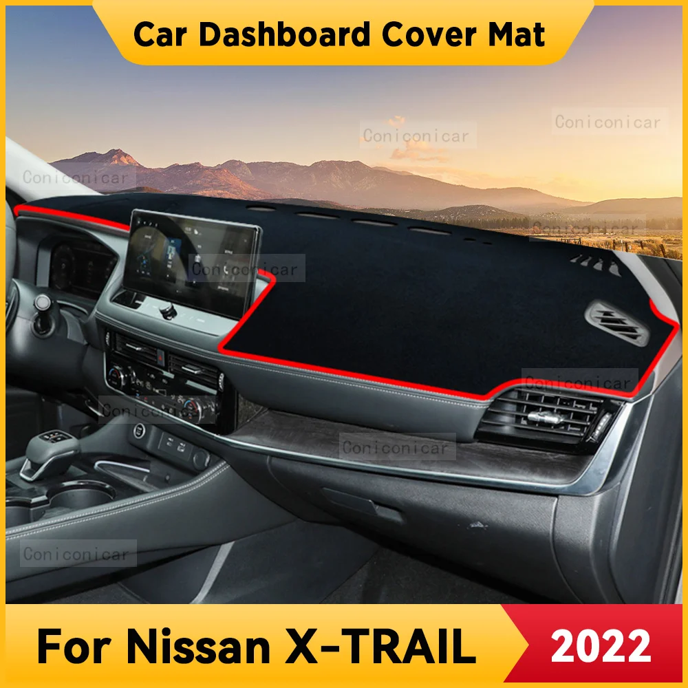 

For Nissan X-TRAIL 2022 Car Dashboard Cover Mat Non-slip Sun Shade Cushion Protective DashMat Pad Interior Accessories