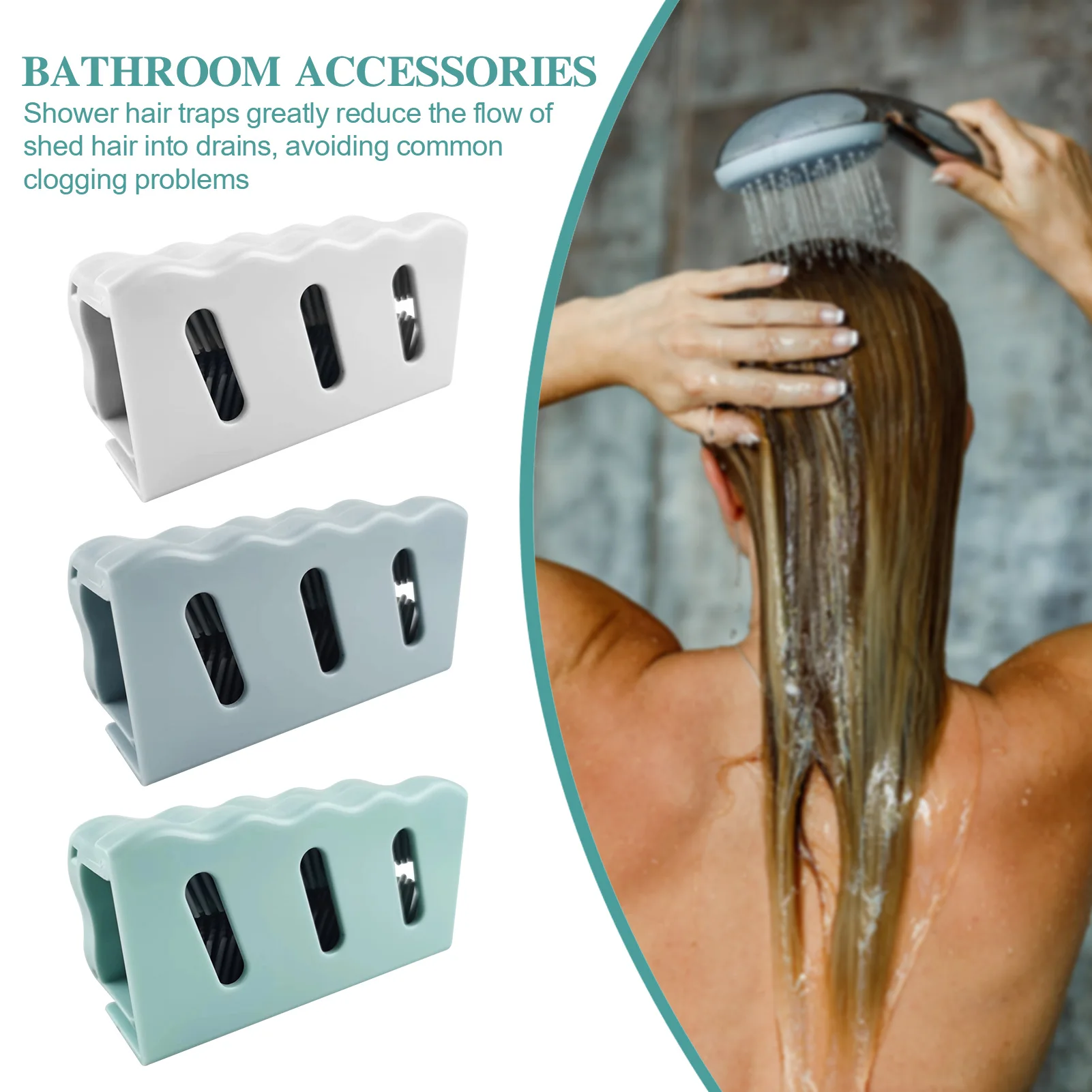 

For Cleaning Easy To Remove With Screw Shower Hair Collector Bathroom Supplies