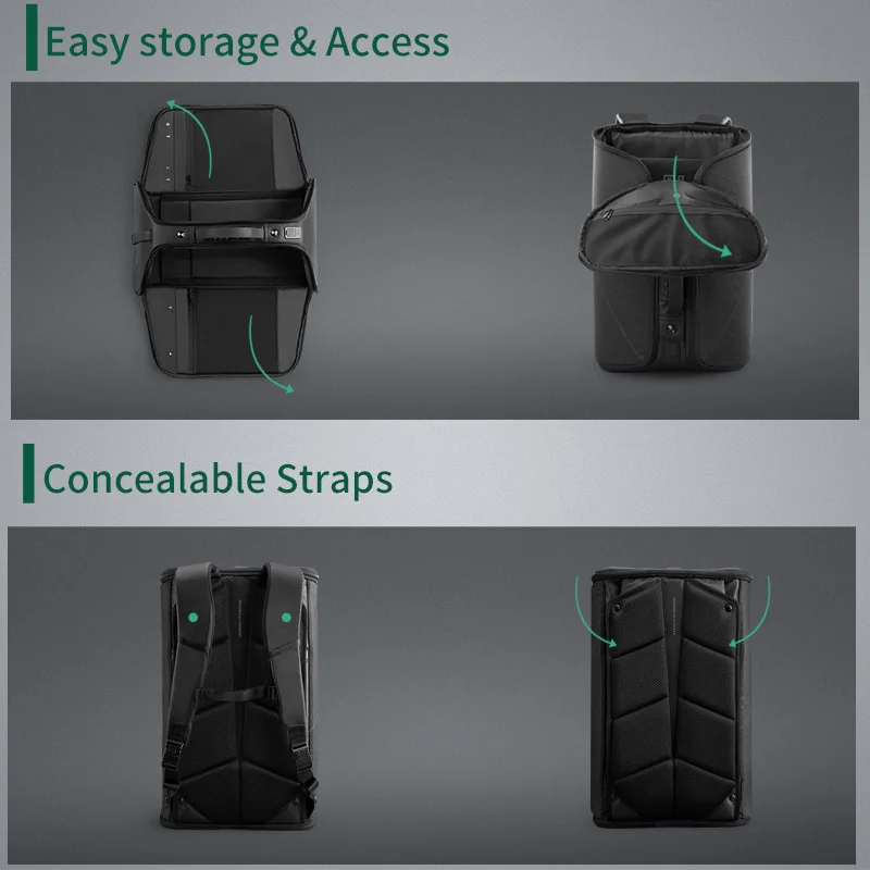 New Anti-cut Anti-puncture TSA Anti-theft Lock Can Be Folded RFID Blocking Technology Can Be Connected To USB Charging TravelBag