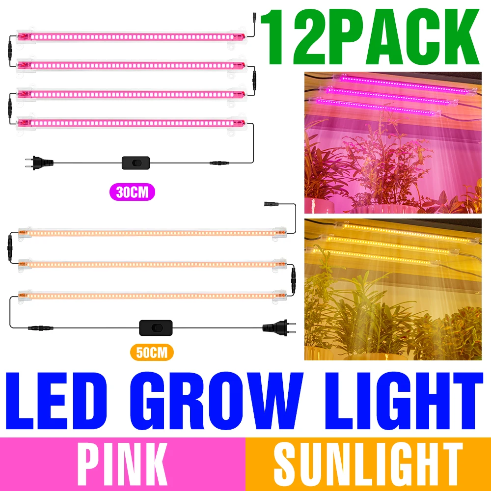 

LED Phytolamp Full Spectrum Grow Light Seedlings Phyto Lamp For Plants Flower Seeds Greenhouse Indoor Growbox LED Growth Lamps