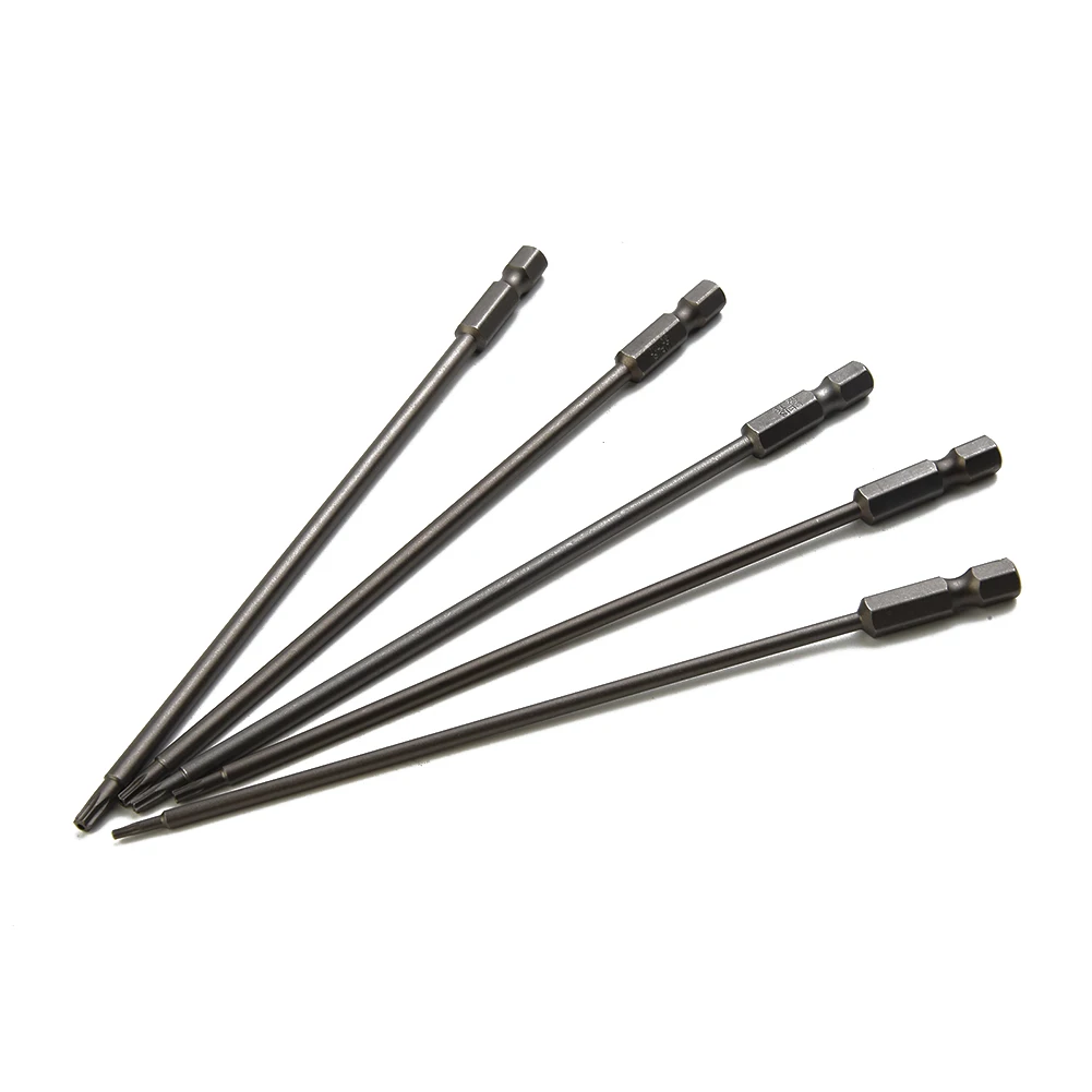 

Durable New Practical Screwdriver Bit Pack Screwdriver Head Kit Long Magnetic Set T6-T40 Tool 1/4 Inch 11 Piece