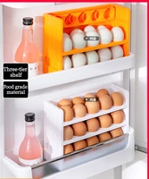 egg storage box refrigerator special side door to put eggs food anti fall rack kitchen items plastic container organizer