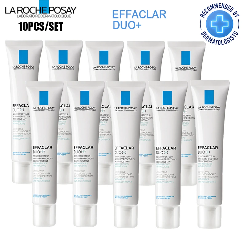 

10PCS La Roche Posay Effaclar Duo+ Anti-Imperfections Moisturizer Anti-Acne Pimples Treatment Moisturiser with Niacinamide 40ML