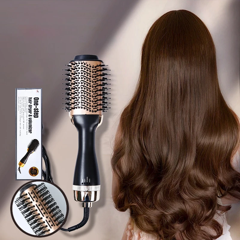 

3 in 1 Hot-Air Brushes Hair Dryer Brush Multifunctional Straightening Comb Professional Home Negative Ion Straight Curling Iron