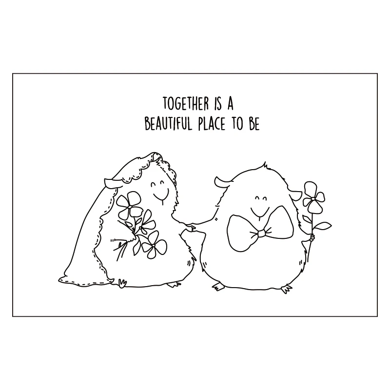 

Sweet Mouse Get Married Clear Transparent Stamp DIY Card Album Photo Making Scrapbooking Crafts Stencil New 2022