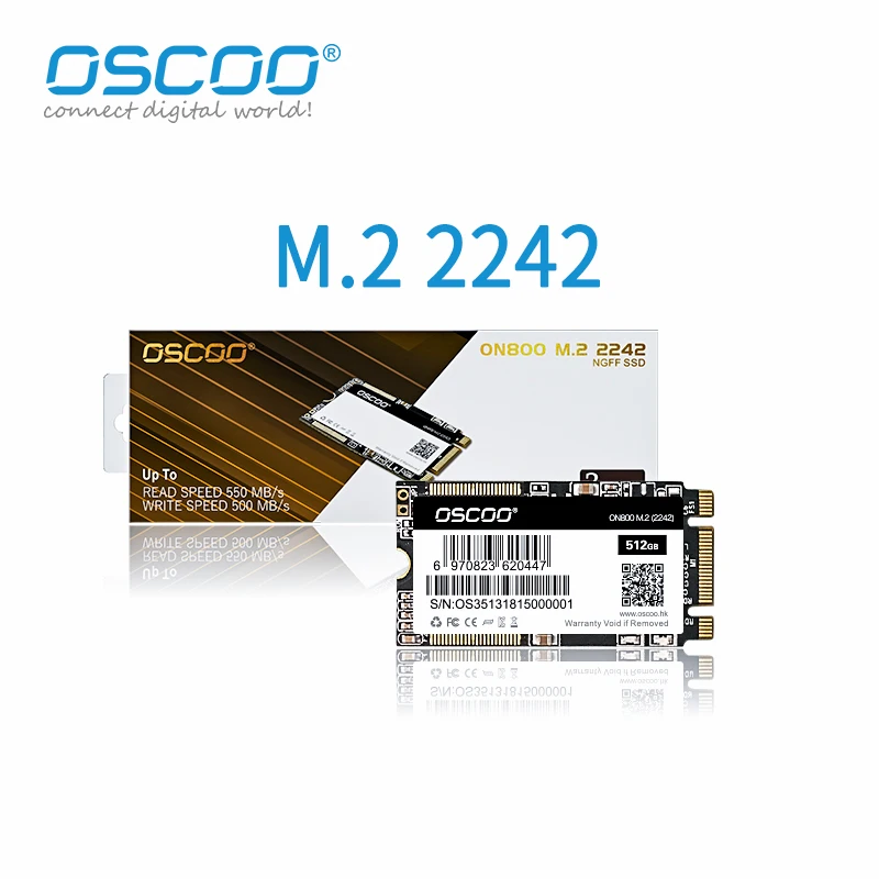 Новый оригинальный M.2 2242 SSD 256g 500 Гб M2 SATA 128 ГБ 512 NGFF SATAIII - Цена: 1043.15