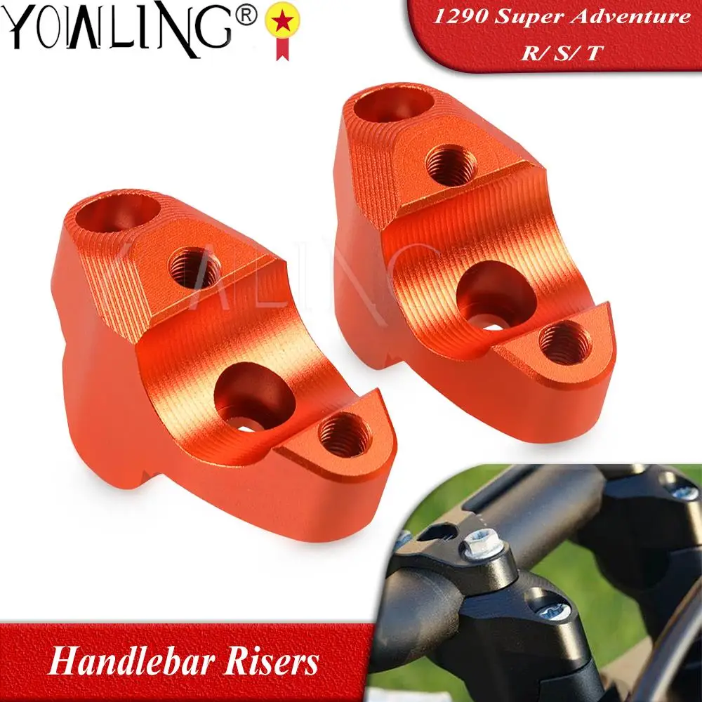 

Motorcycle 28.6mm Handlebar Risers Height Increase Clamp Riser Mount Bracket For 1290 Super Adventure 1290 2015 2016 2017 2018