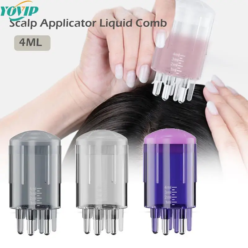 Scalp Applicator Liquid Comb for Hair Scalp Treatment Essential Oil Liquid Guiding Massager Comb Hair Growth Serum Oil Apply