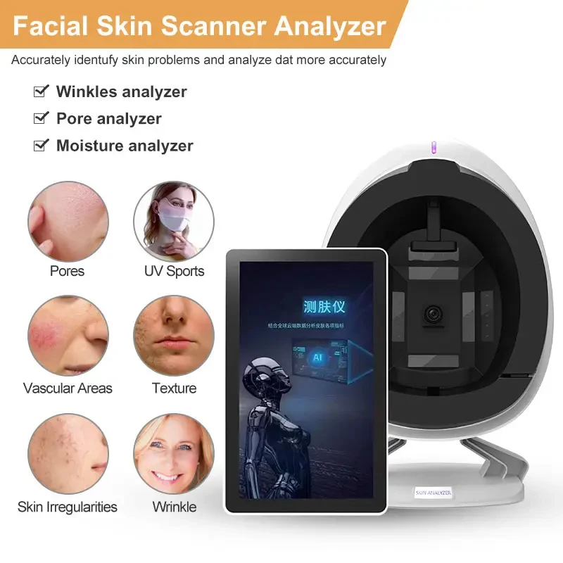 Ultra Clear Digital Bitmoji лицевой сканер SkinAnalysis 3D цифровой сканирующий анализатор