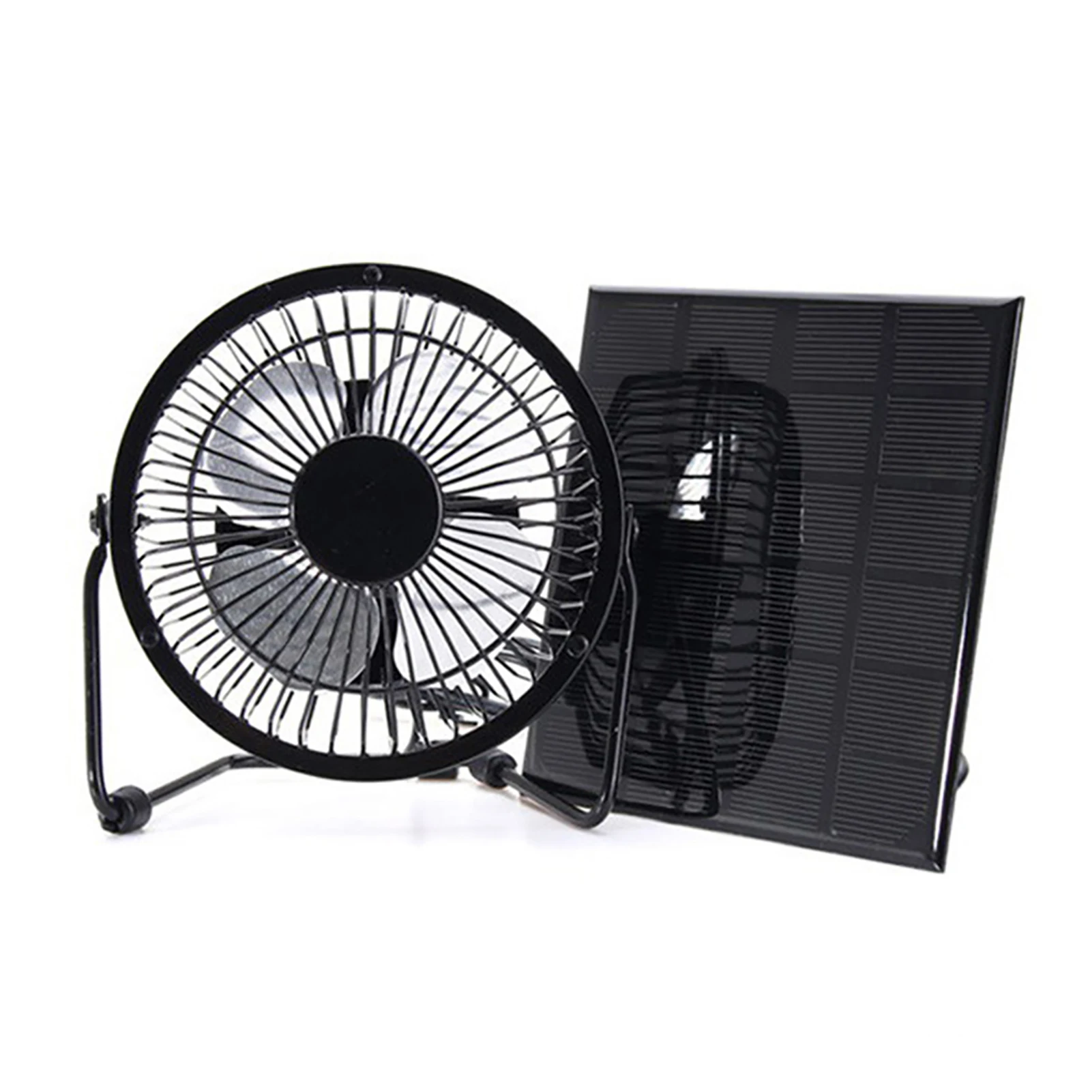 

USB Solar Panel Powered Fan 3W 6V Smooth Fan with Non-slip Base for Bathroom and Kitchen Use