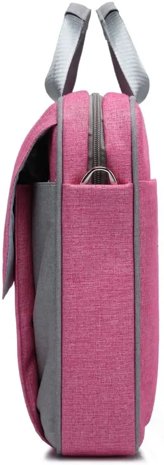 CoolBELL 15.6 Inch Laptop Bag Shoulder Bag Large Capacity Messenger Bag Business Briefcase for Women/College (Pink)
