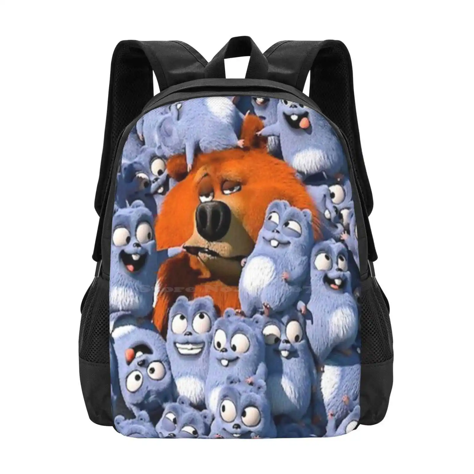 

Grizzly And Lemmings Fashion Pattern Design Travel Laptop School Backpack Bag Kids Tv Grizzy Bear Baby And Kids Grizzy And The