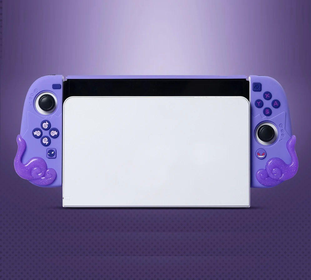 Жесткий чехол Purple Devil Ghost с кристаллами для Nintendo Switcholed Joy-Con, контроллер, мягкая ручка из ТПУ, полное покрытие (art.: 3920cd74b59dc) - 3920cd74b59dc