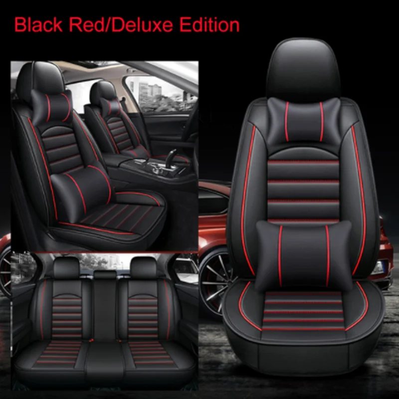 

YOTONWAN Leather Car Seat Cover for Ford focus kuga ecosport explorer mondeo fiesta mustang car accessories Car-Styling