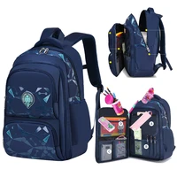 breathable children school bags for boys backpack kids multifunction schoolbag primary school backpack mochila escolar black