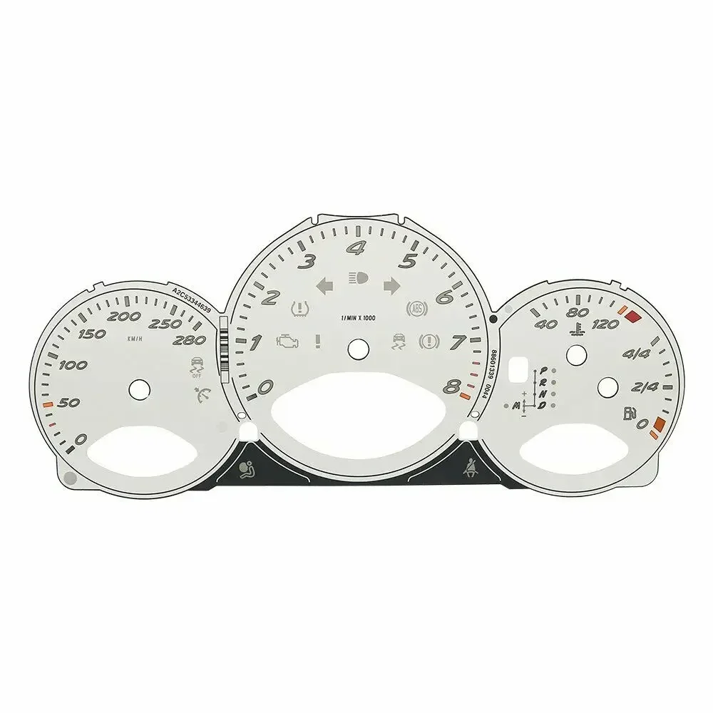 

Лицевой датчик кластера для Porsche 987.2 Boxster 987 C2 Cayman Instrument 280 км/ч Speedo Tacho циферблат
