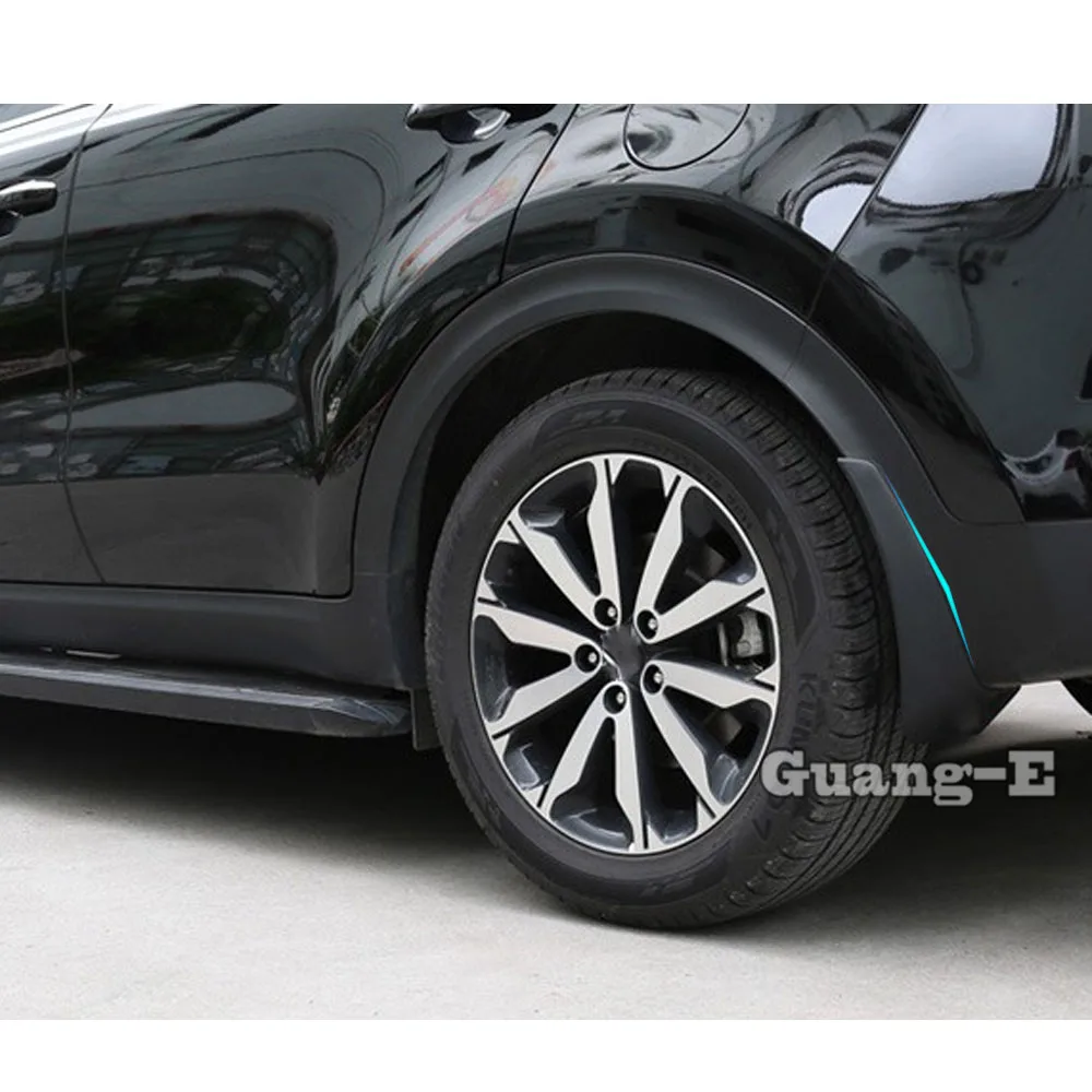 Фото Защитные пластиковые брызговики (комплект из 4 шт.) для Kia Sportage KX5 2016-2018 №4