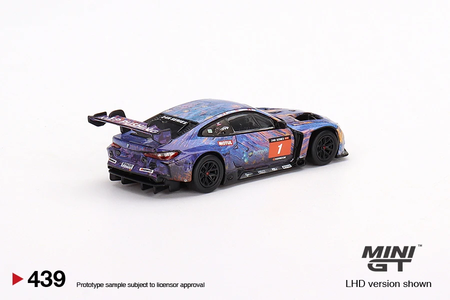 Мини GT 1:64 BMW M4 GT3 #1 ST Racing 2022 12H Mugello Winner MGT00439-CH LHD модель автомобиля из сплава