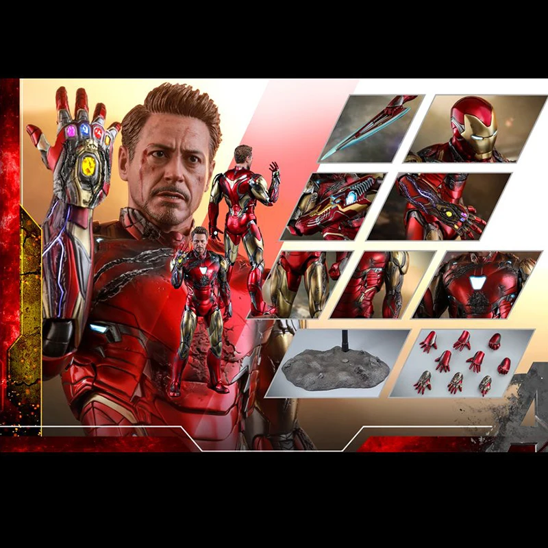 

Original Hottoys Marvel Iron Man Mk85 12" Battle Damaged Edition 1:6 Collection Action Figure Model Collector Toy Boy Gift