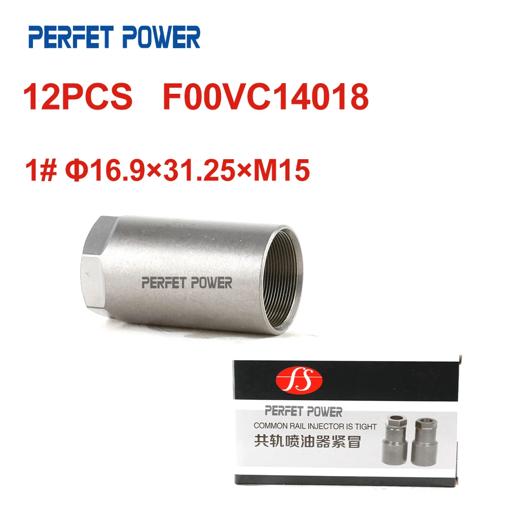 

12 шт. F00VC14018 стопорная гайка сопла для серии 0445 110, гайка распылительной крышки топливной форсунки F 00 В C14 018