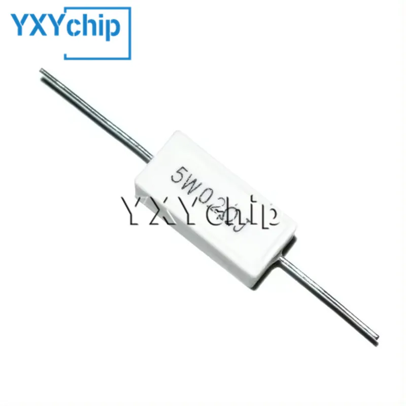 10 шт. 5 Вт 5% цементный резистор сопротивление мощности 0 2R 1 8R 2 4R 12R 18R 12K 8 4 12 18 Ом 0R2 1R8