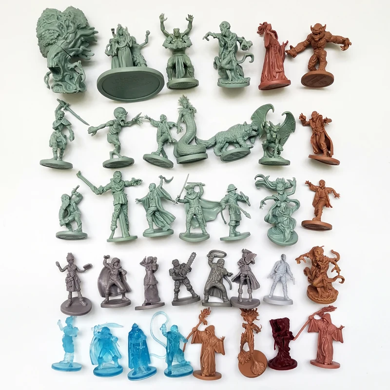 2/3Pcs War Game Chess Warrior Wizard Medusa Archer Monster Elf God Figure With Base Model Collection Toy Gift For Kid Boy Adult - купить по