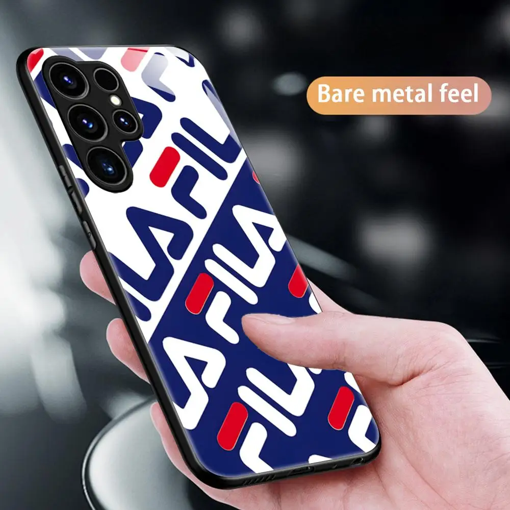 Фото Модный чехол для телефона Samsung S26 S25 S24 S23 S22 S21 S20 Plus Ultra F-FilaES, стеклянный магнитный чехол, модный дизайн Италия №4