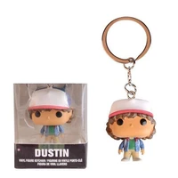stranger things keychain eleven dustin barb demogorgon action figures toys with original box for men women gifts