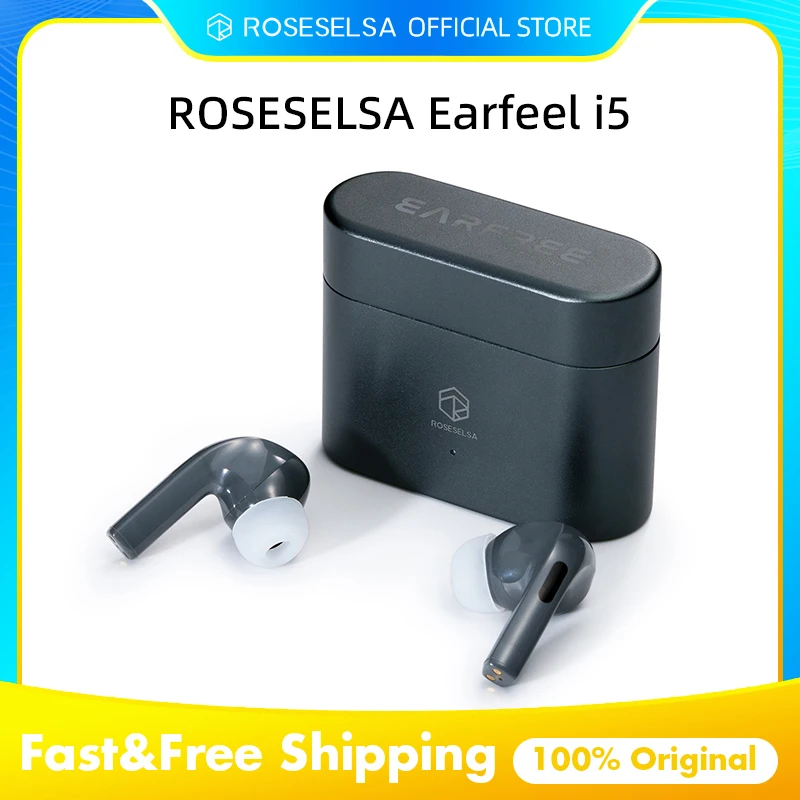 Фото Беспроводные наушники ROSESELSA Earfeel i5/Earfree i5 с гибридным шумоподавлением ANC, водонепроницаемостью IPX5 и HiFi-звуком LDAC №1