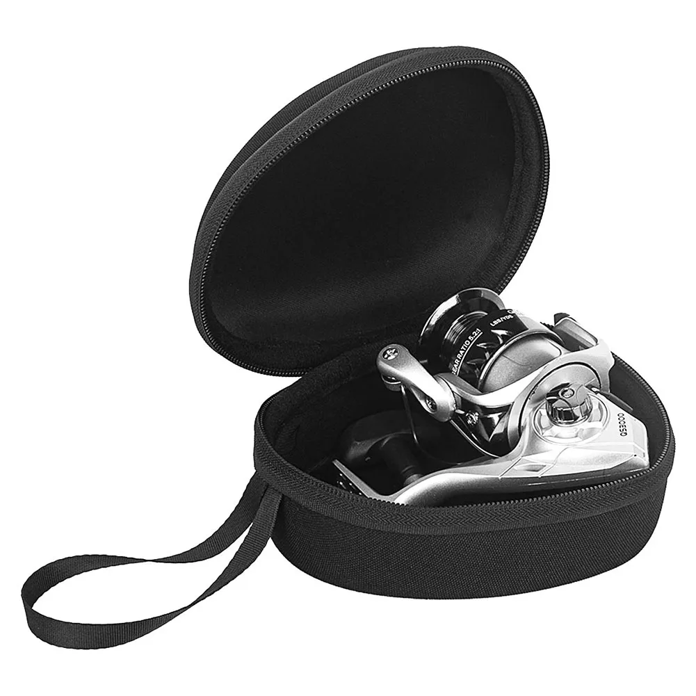 

Черная сумка для рыболовной катушки, защитный чехол, портативный контейнер для хранения спиннинга, рыболовные аксессуары, водонепроницаем...