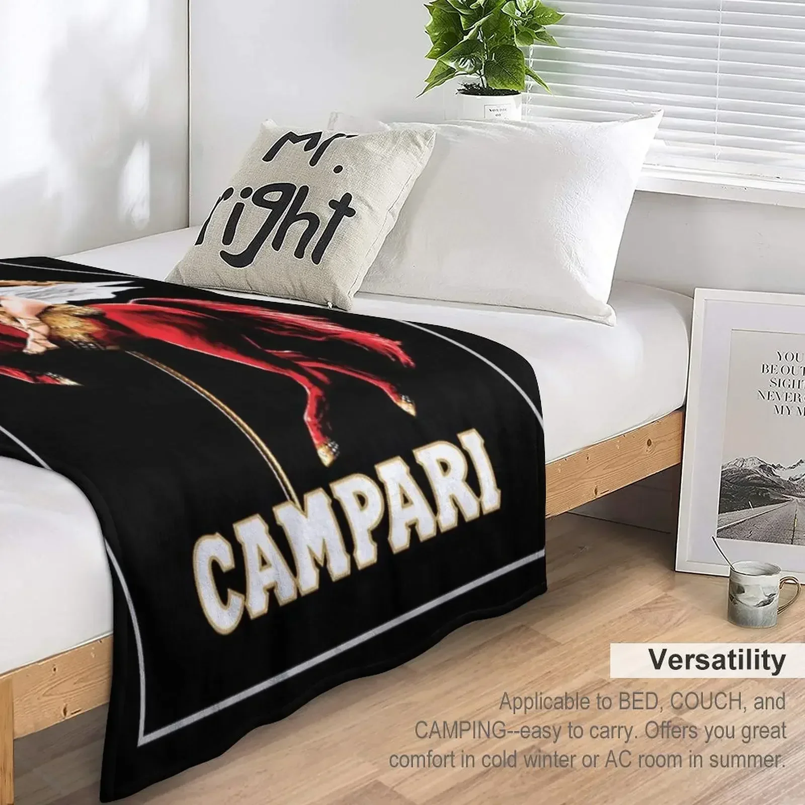 Винтажное одеяло Campari с вином и ликерными духами красная лошадь художественный