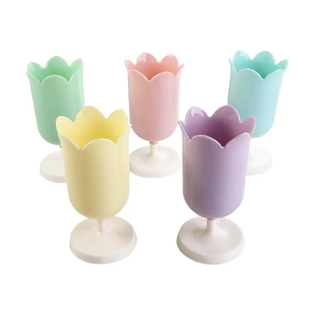 Пластиковый держатель для ручек в виде тюльпана маленькая коробка макияжа