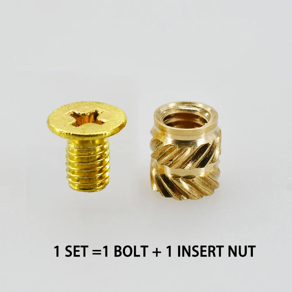 

M2 M2.5 M3 M4 M5 M6 Резьбовая стандартная термоплавкая вставка гайки болт набор винтов блокнот 3D принтер вставки гайки наборы