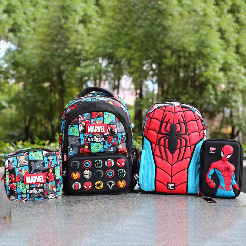 

Spot Goods Australia Smiggle Primary School Student Spider Schoolbag Kindergarten Children's Backpack Outdoor Travel