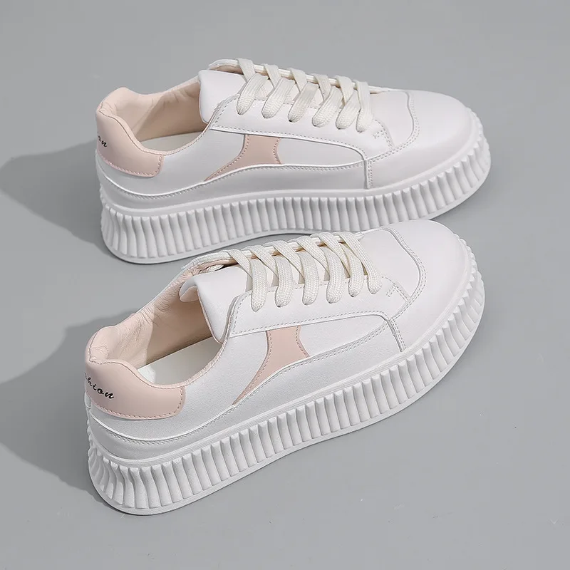 

Женские кроссовки на платформе, белые дышащие кроссовки на плоской подошве, повседневная обувь для бега, Новинка осени 2022