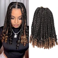 hair nest goddess box braid crochet hair for black womenmother and baby kids bohemian box braids crochet hair with curly ends