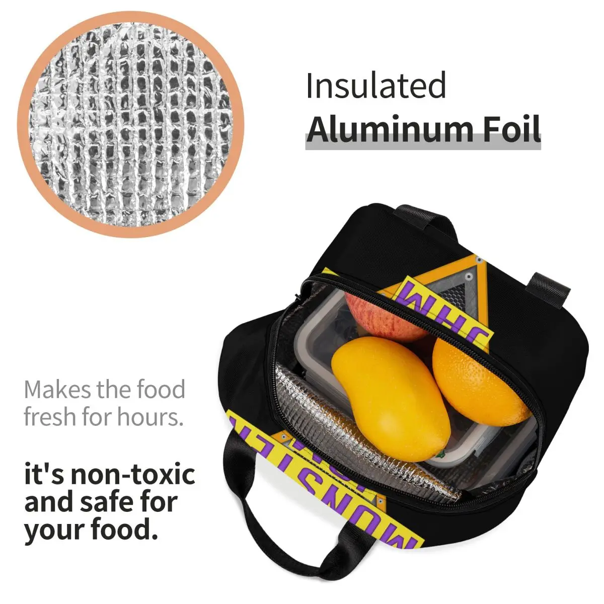 Изолированная сумка для ланча Monster Jam охлаждающий мешок ланч-контейнер