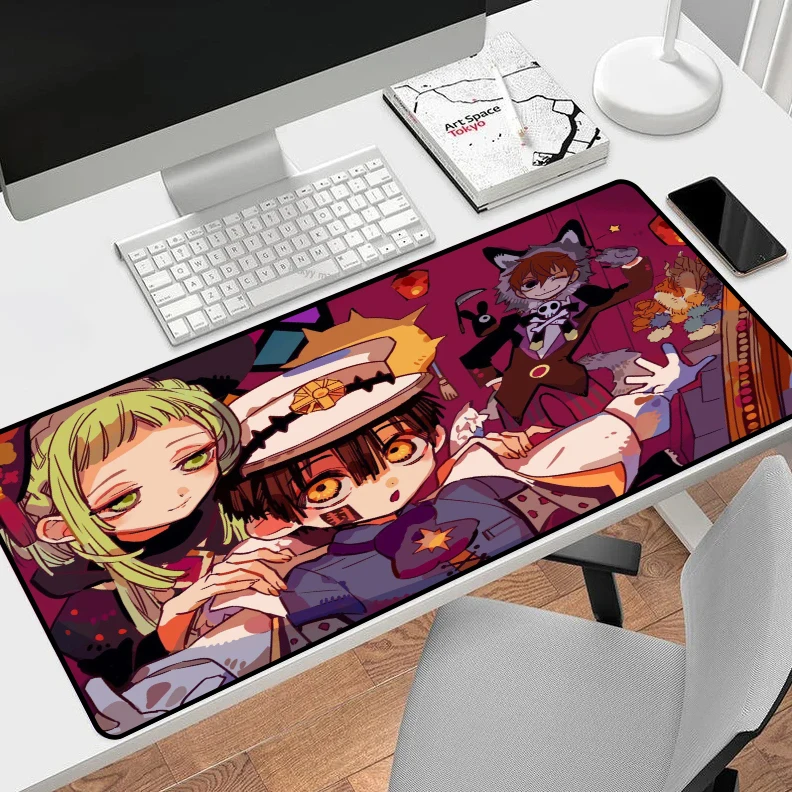 

Японский игровой коврик для мыши Jibaku Shounen Hanako Kun Xxl, большой настольный протектор, коврик для мыши, коврик для клавиатуры, аксессуары для ПК