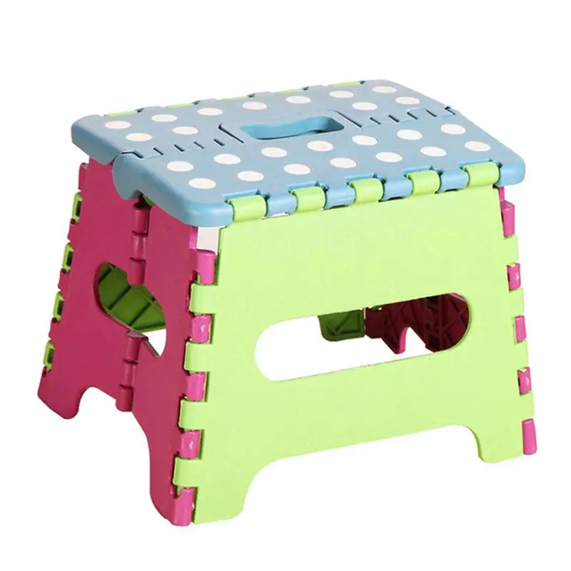 

Step Stool Portable Plastic Stool Colorful Home Kitchen Chair Seat Multi Purpose Foldable Step Stools For Adults And Kids
