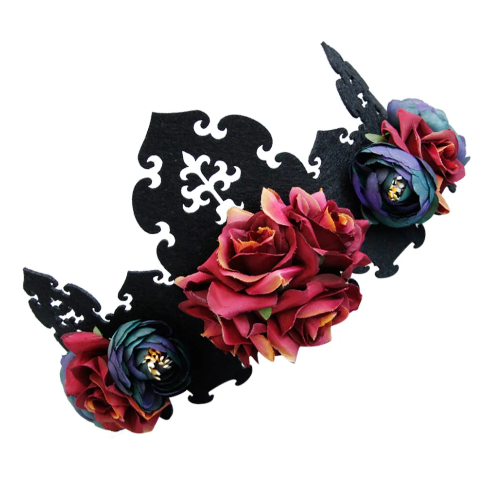 

Headpiece Floral Head Garland Headdress Cosplay Party Frontal Band
