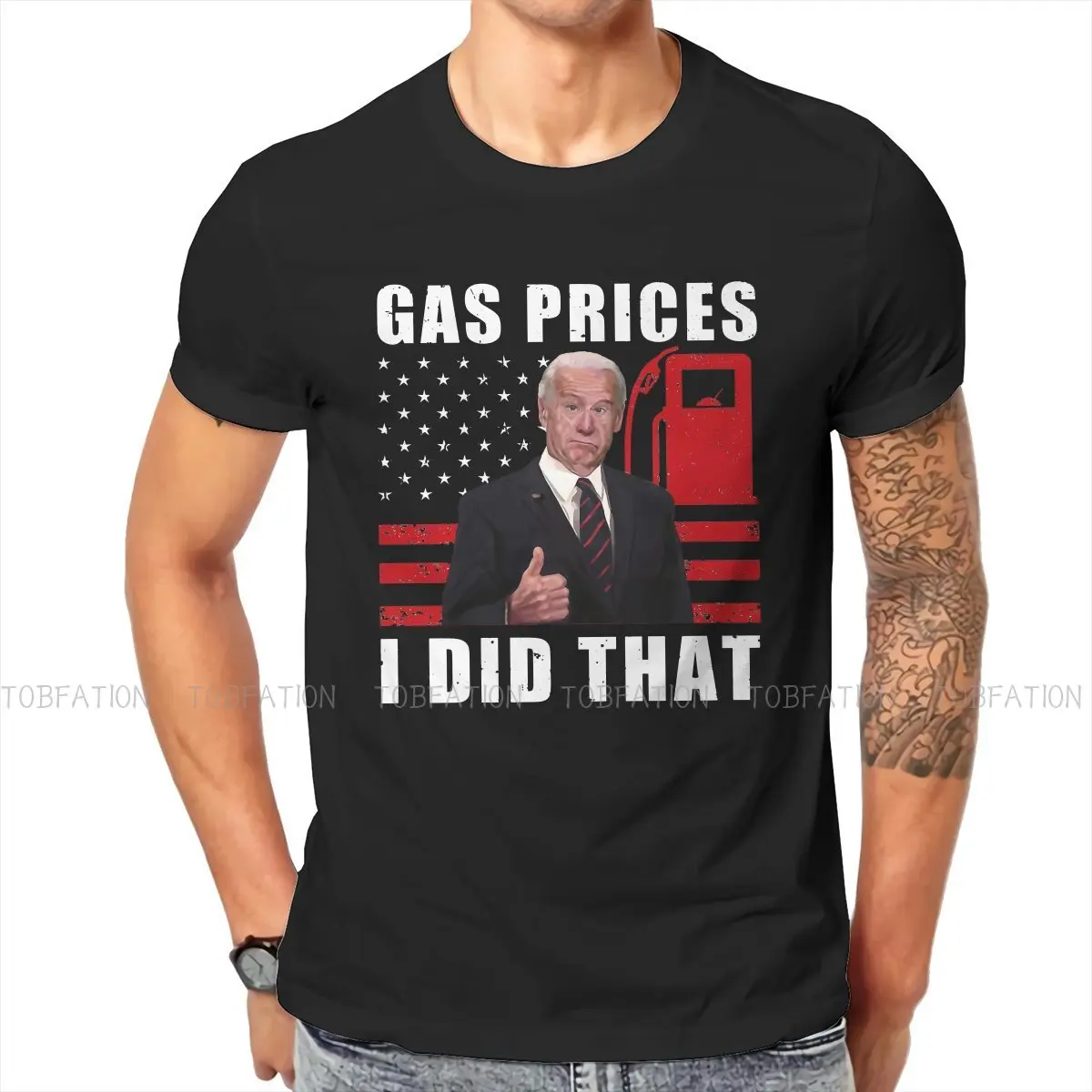 

Just Stop Oil I Did That Gas Prices High Tshirt Harajuku Gothic Men's Tees Tops Oversized Cotton Crewneck T Shirt