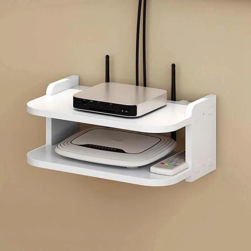

BMDT-Wi-Fi роутер, настенное крепление, плавающая полка, Настенная декоративная перегородка для спальни, ТВ-приставка, стойка для маршрутизатор...