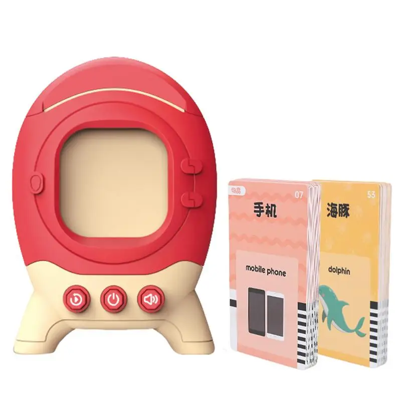 

Говорящие флэш-карты в форме ракеты, машина для обучения малышам, для детей 1-7 лет, для прослушивания и обучения грамотности