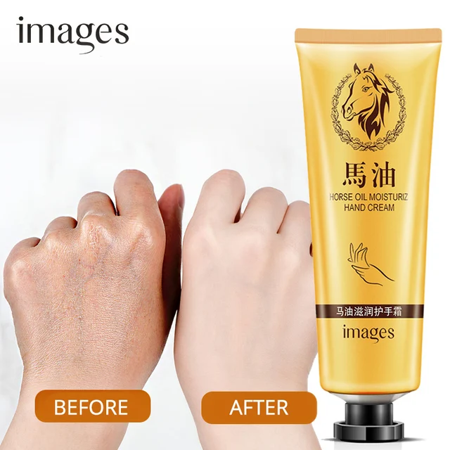 IMAGES Horse Oil Moisturizing Hand Cream Horse Ointment Repair Soft Whitening Winter Anti-drying Nourishing Hand Care Lotion 30g 1