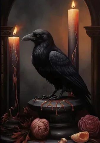 5d алмазная живопись, черная ворона, ведьма, кот, тыква, вышивка «сделай сам», Алмазная мозаика, вышивка крестиком, картина, украшение на Хэллоуин A530