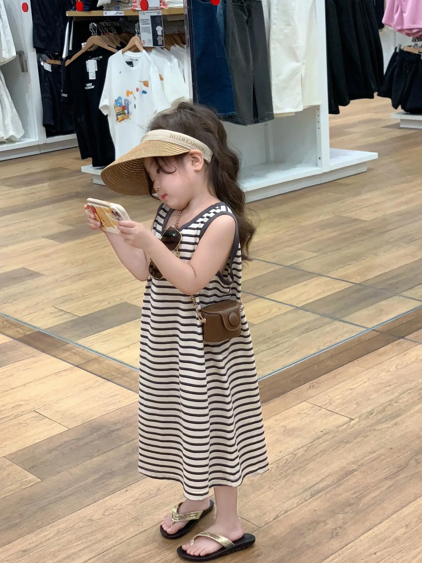 

Summer New Baby Striped Sleeveless Vest Dress Comfortable Children Dress Toddler Girl Clothes Kids Casual Dress